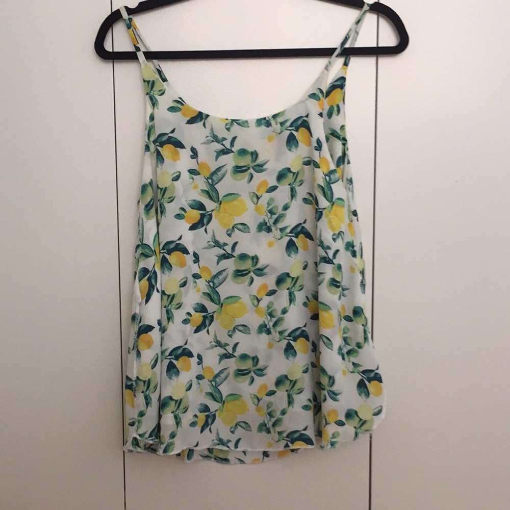 Lemon Printed Summer Top